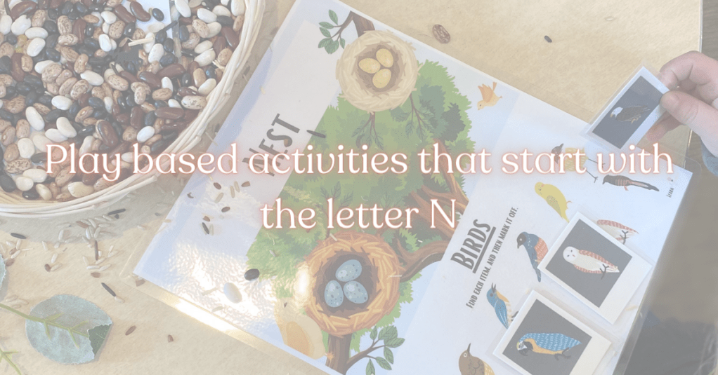 Things that start with letter N for preschool curriculum&nbsp;activities